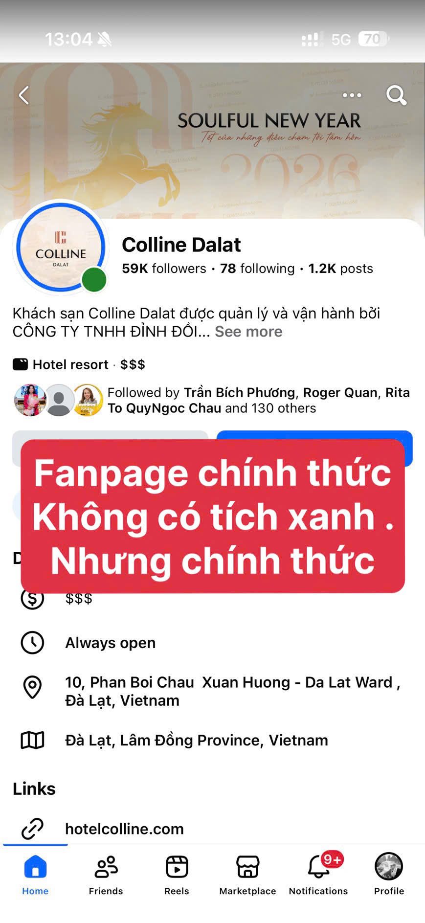 Vợ Á hậu của chủ tịch khách sạn Colline Dalat cảnh báo nóng, khách cẩn thận kẻo mất tiền oan