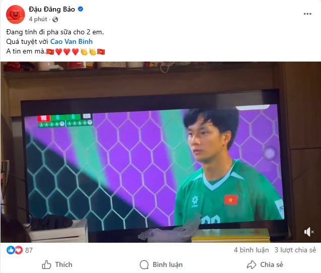 Nóng nhất lúc này là Facebook thủ môn người hùng giúp U23 Việt Nam giành hạng 3 U23 châu Á