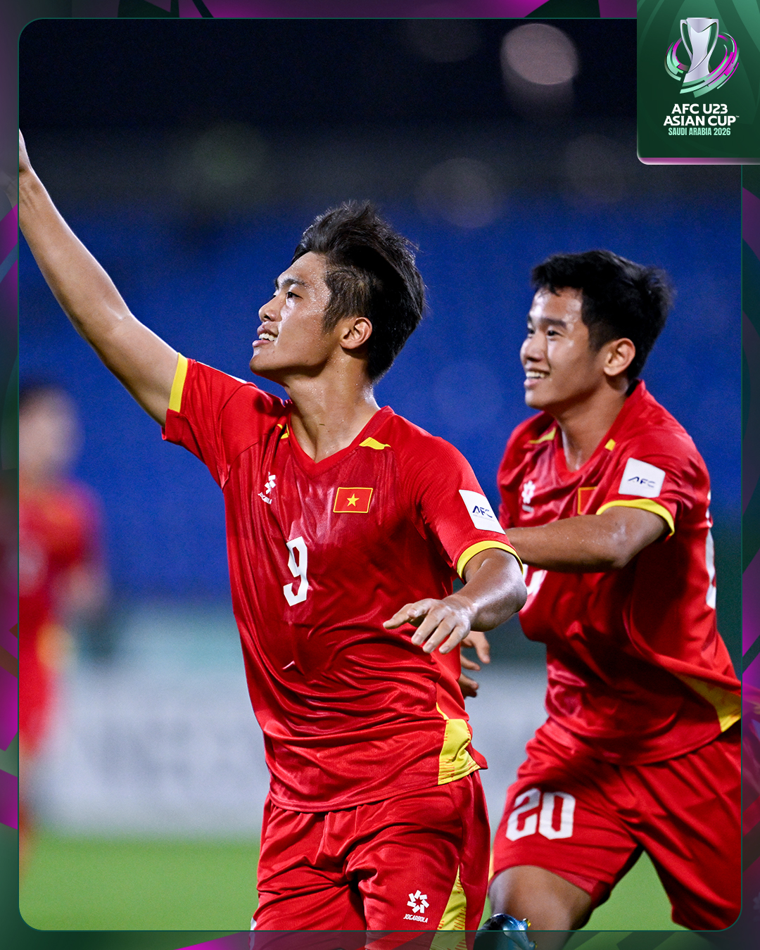 Ảnh nét căng: U23 Việt Nam tự hào nhận tấm huy chương dành cho sự kiên cường đến giây cuối cùng ở U23 châu Á