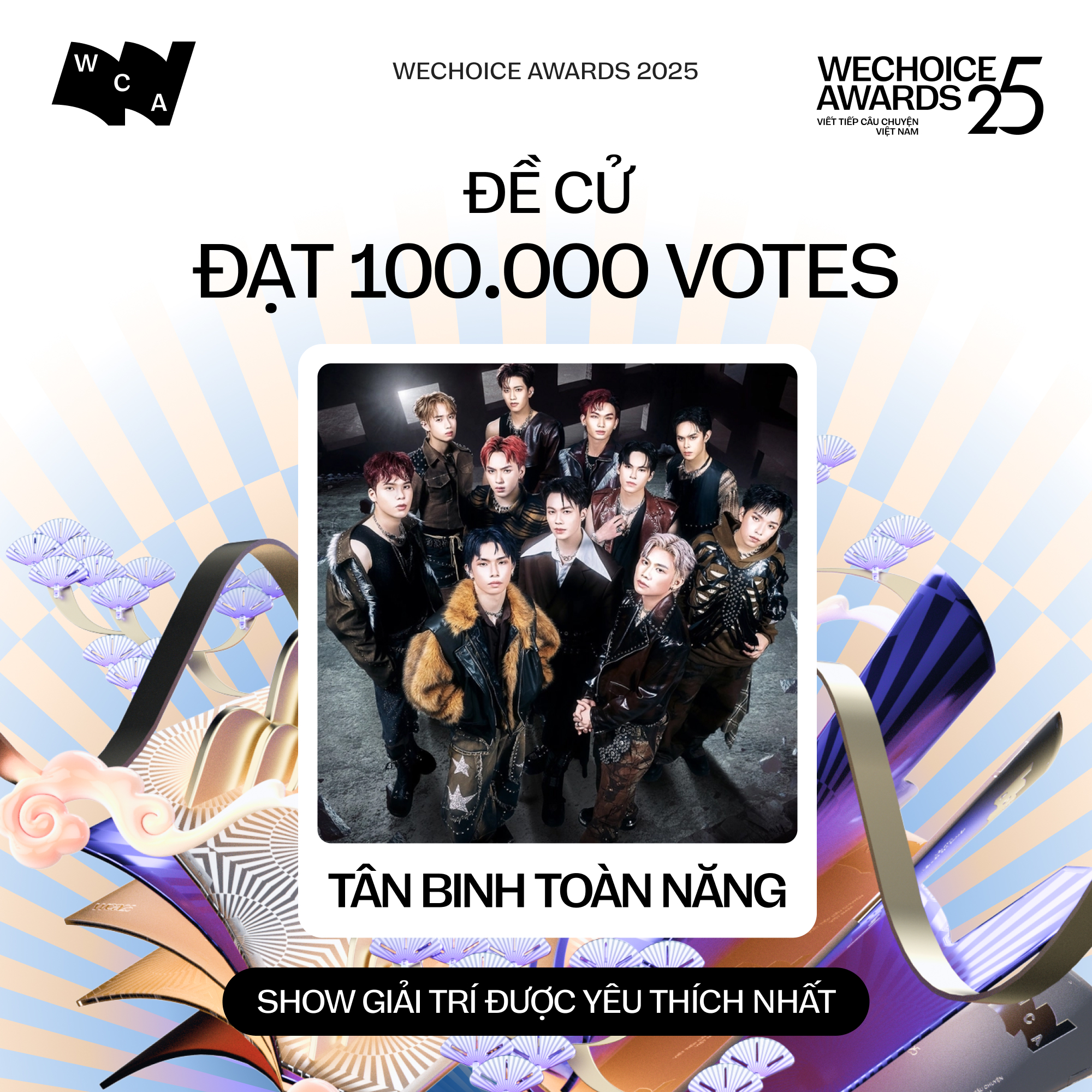 "Câu lạc bộ 100.000 vote" ở WeChoice chính thức kết nạp thêm 2 thành viên: Cuộc đua hôm nay quá "nóng" rồi!