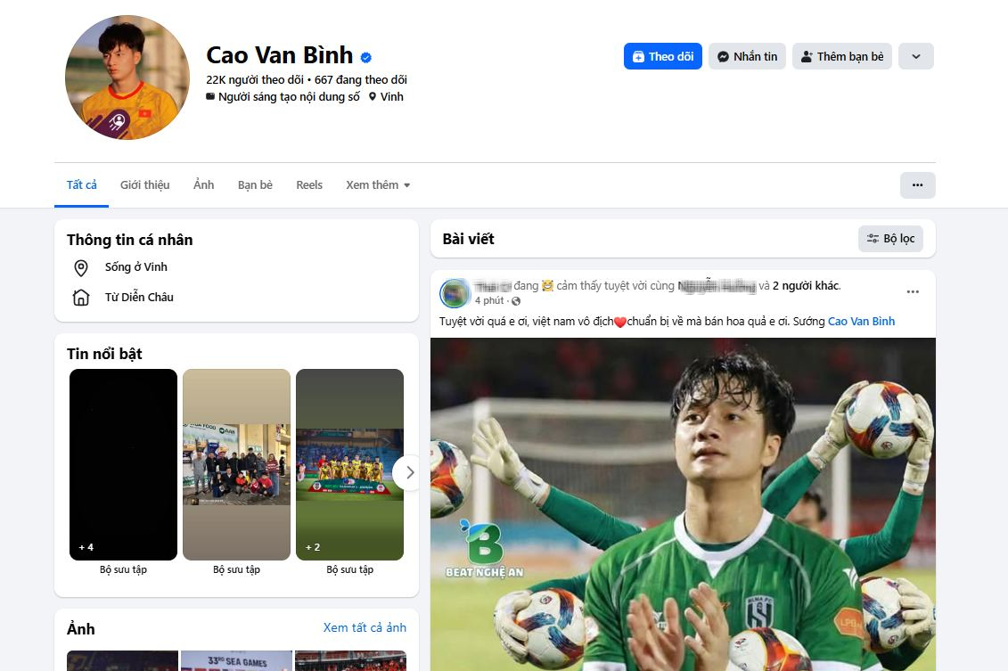 Nóng nhất lúc này là Facebook thủ môn người hùng giúp U23 Việt Nam giành hạng 3 U23 châu Á