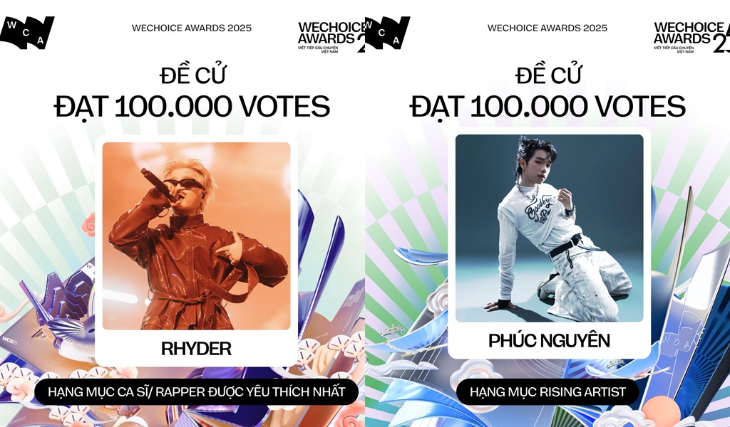 "Câu lạc bộ 100.000 vote" ở WeChoice chính thức kết nạp thêm 2 thành viên: Cuộc đua hôm nay quá "nóng" rồi!