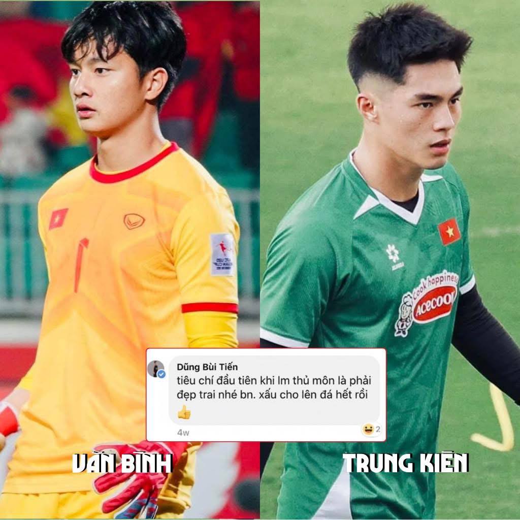 Đọ visual 2 thủ môn hotboy U23 Việt Nam Cao Văn Bình - Trần Trung Kiên: Bùi Tiến Dũng cũng phải khen nức nở