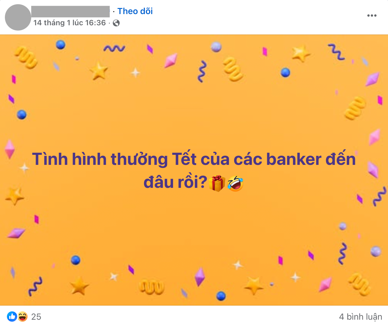 THƯỞNG TẾT ngân hàng: Chủ đề nóng nhất lúc này, người trong ngành "kể hết" THƯỞNG TẾT ngân hàng: Chủ đề nóng nhất lúc này, người trong ngành "kể hết"
